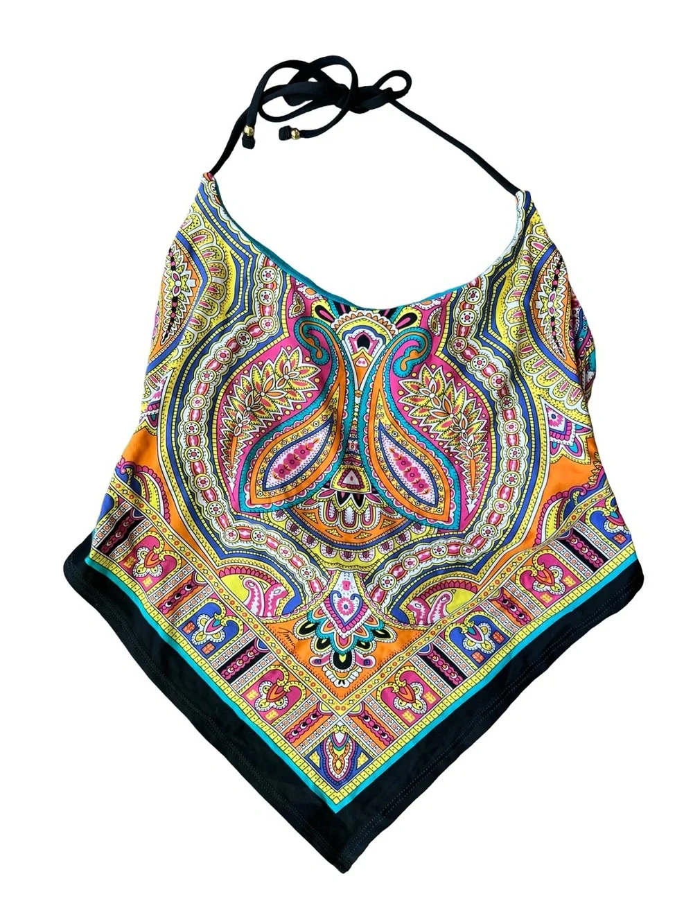 Trina Turk Nepal Scarf Tankini Top Size 12